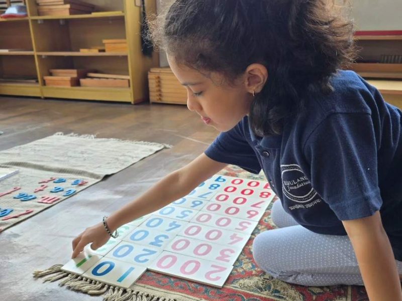Montessori learning environment in Bangalore at Eduland Montessori supporting independent, child-centered education